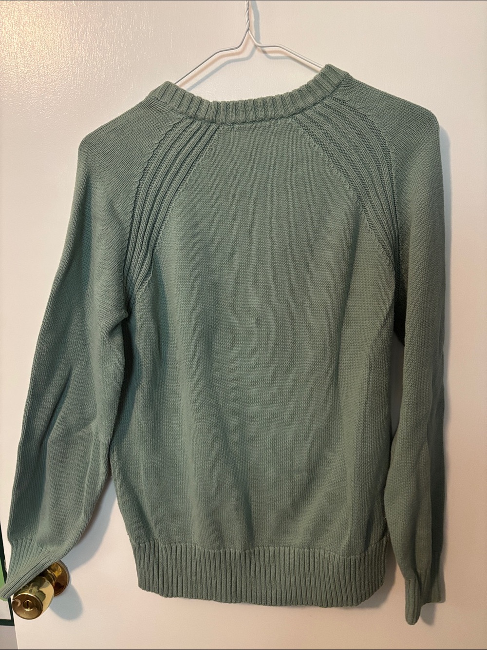 JEANNE PIERRE Sage Green Crewneck Sweater - Picture 4 of 4